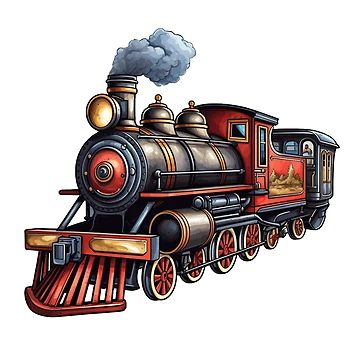 Artwork thumbnail, Steam Train Engine by ReverseBleach
