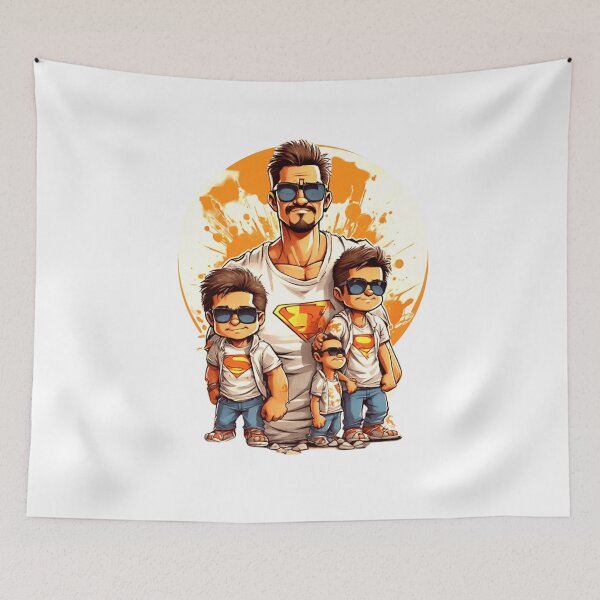 Item preview, Funny father Hero and family designed and sold by tkhrbika.