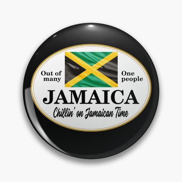 Item preview, Jamaica  Chillin' on Jamaican Time -  Flag of  Jamaica designed and sold by obedtheartist.