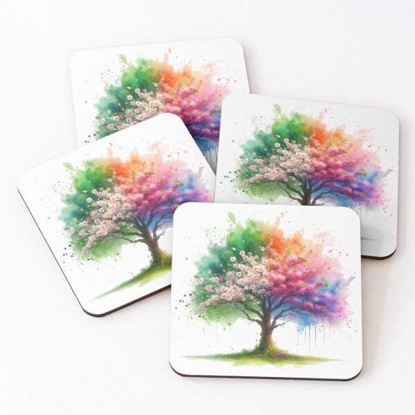 Item preview, Spring Splendor: A Watercolor Tree Announces Summer designed and sold by masquetea.