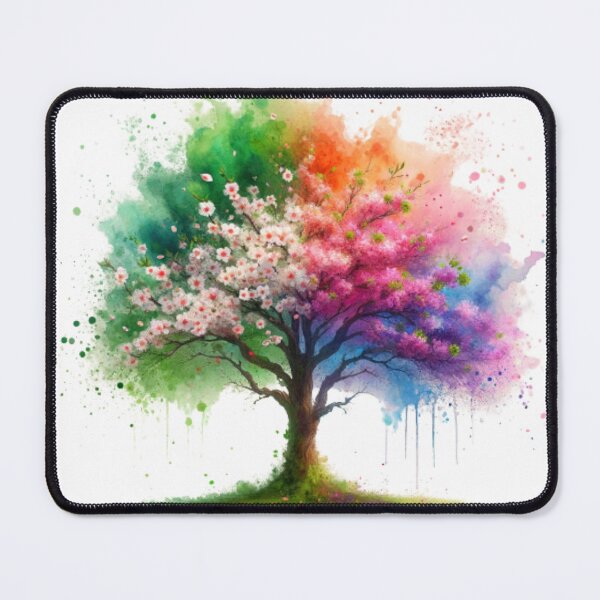 Item preview, Spring Splendor: A Watercolor Tree Announces Summer designed and sold by masquetea.