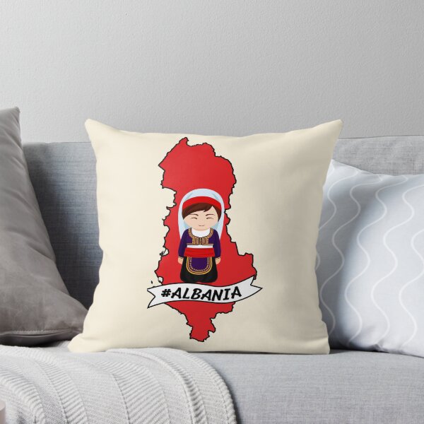 Item preview, Albania Flag Map (Girl)  designed and sold by Stefan Z..