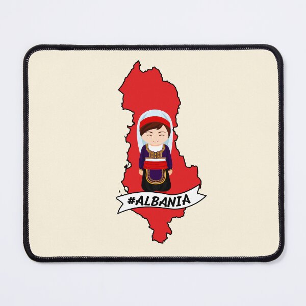 Item preview, Albania Flag Map (Girl)  designed and sold by Stefan Z..