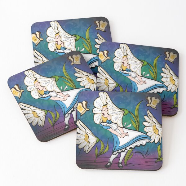 Item preview, Golden Afternoon Alice In Wonderland Art inspired by Mary Blair  designed and sold by Art In The Garage.