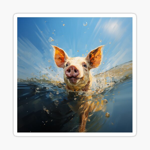 Item preview, Piggy the Paddling Pork designed and sold by NeuroBrush.