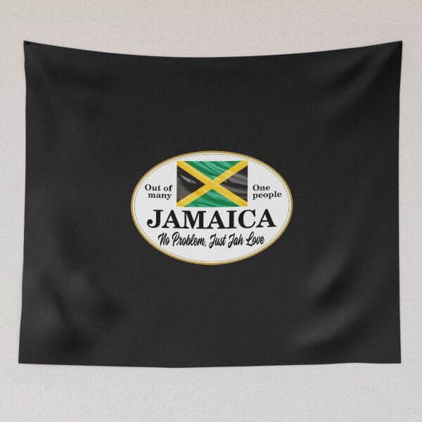 Item preview, Jamaica No Problem, Just Jah Love  Flag of  Jamaica designed and sold by obedtheartist.