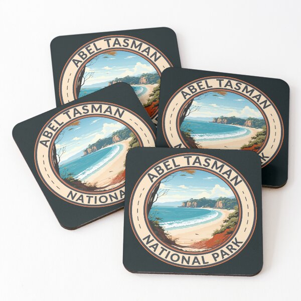Item preview, Abel Tasman National Park New Zealand Travel Art Badge designed and sold by KrisSidDesigns.