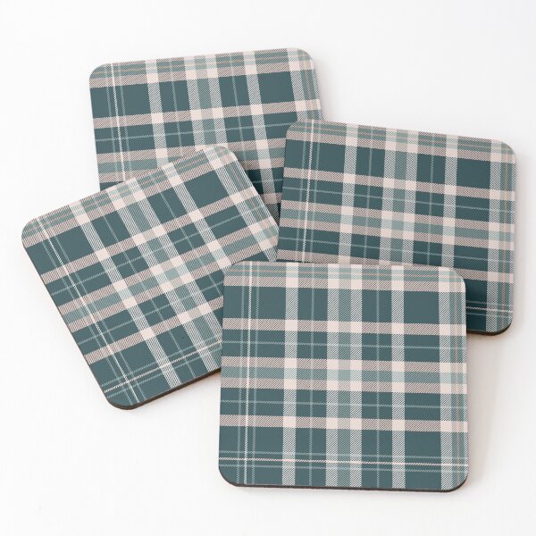 Item preview, Plaid muted teal and cream designed and sold by Ilze Lucero.