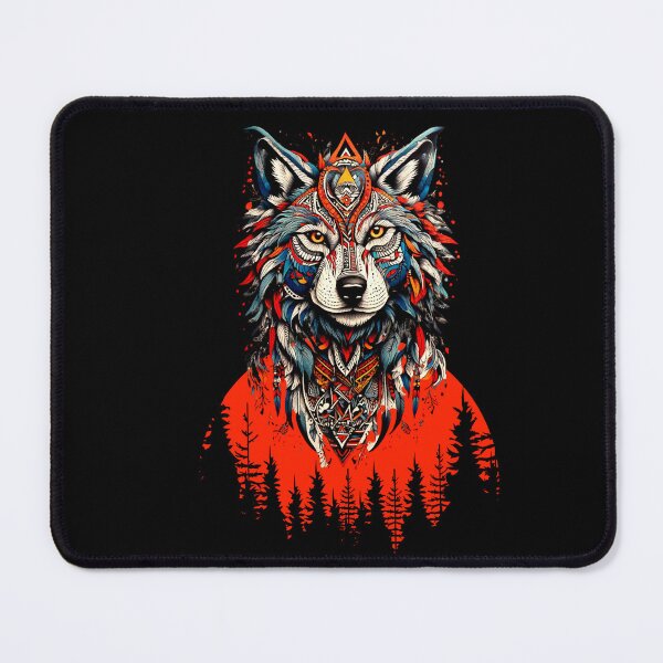 Item preview, wolf christmas designed and sold by tkhrbika.