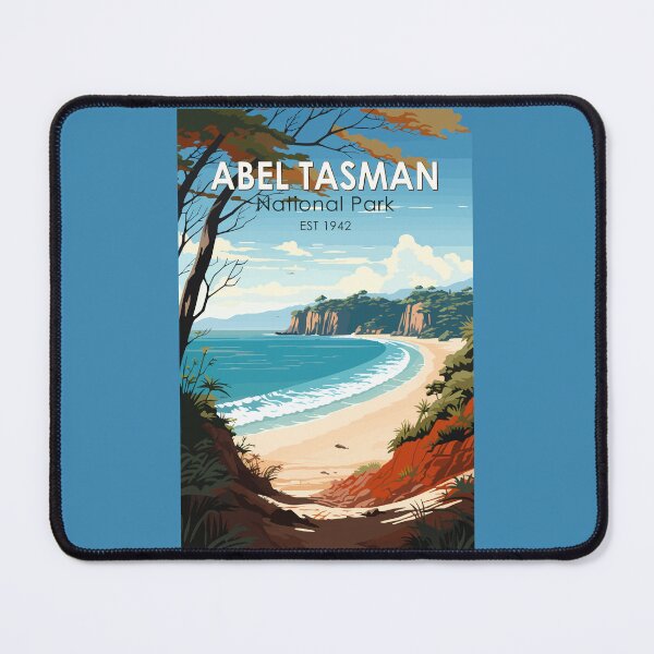 Item preview, Abel Tasman National Park New Zealand Travel Art Vintage designed and sold by KrisSidDesigns.