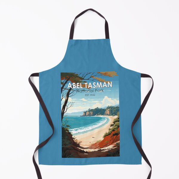 Item preview, Abel Tasman National Park New Zealand Travel Art Vintage designed and sold by KrisSidDesigns.