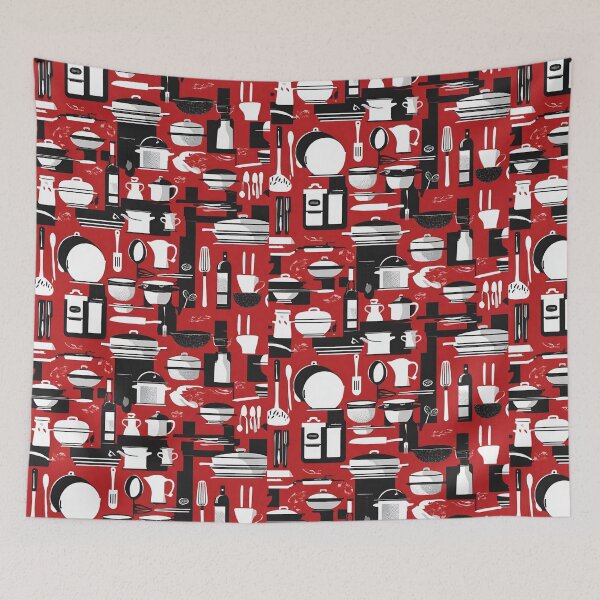 Item preview, Red Black Kitchen 1 designed and sold by PositivityMvmnt.