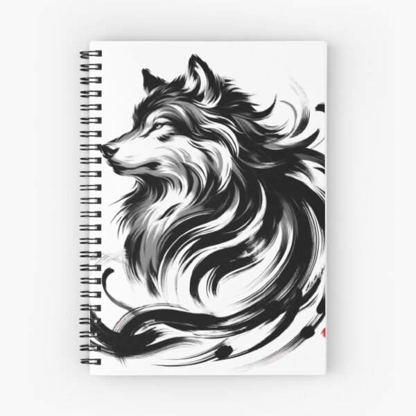 Item preview, Vigor and Spirit: The Nobility of the Wolf in Ink designed and sold by masquetea.
