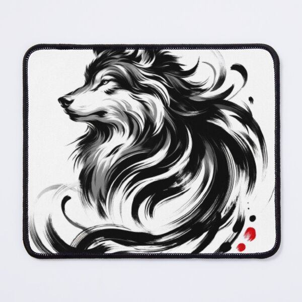 Item preview, Vigor and Spirit: The Nobility of the Wolf in Ink designed and sold by masquetea.