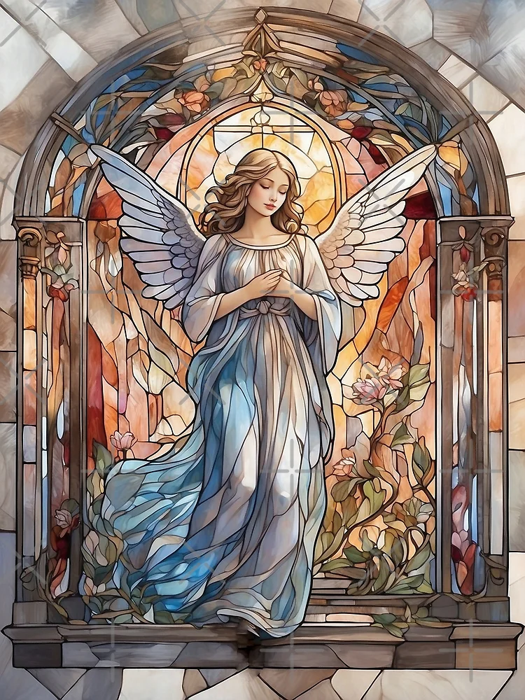 Outlet Stained glass angel