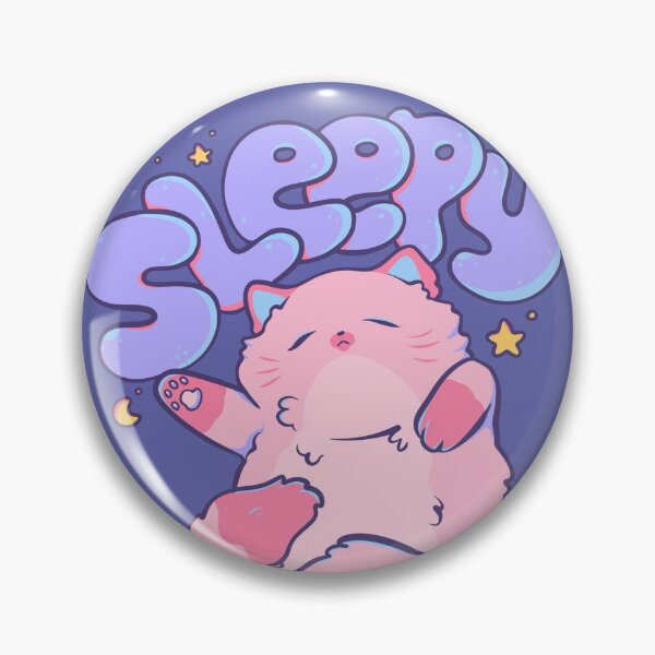 Item preview, Sleepy Pink Kitty designed and sold by Gweneko.