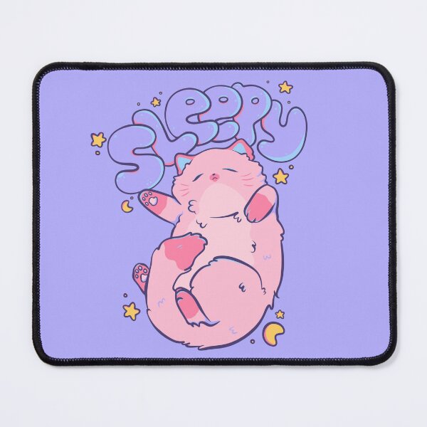 Item preview, Sleepy Pink Kitty designed and sold by Gweneko.