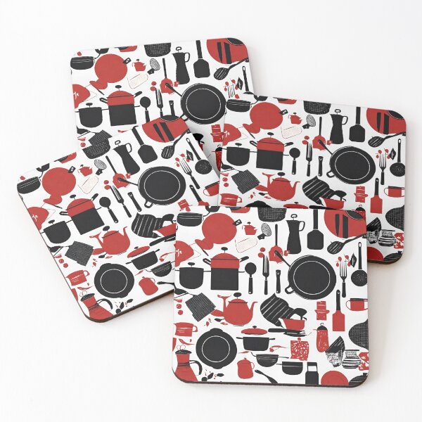 Item preview, Red Black Kitchen 3 designed and sold by PositivityMvmnt.