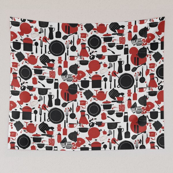 Item preview, Red Black Kitchen 3 designed and sold by PositivityMvmnt.