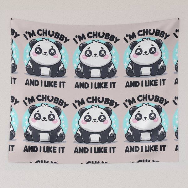 Item preview,  I'm chubby and i like it - white designed and sold by Coowo22.