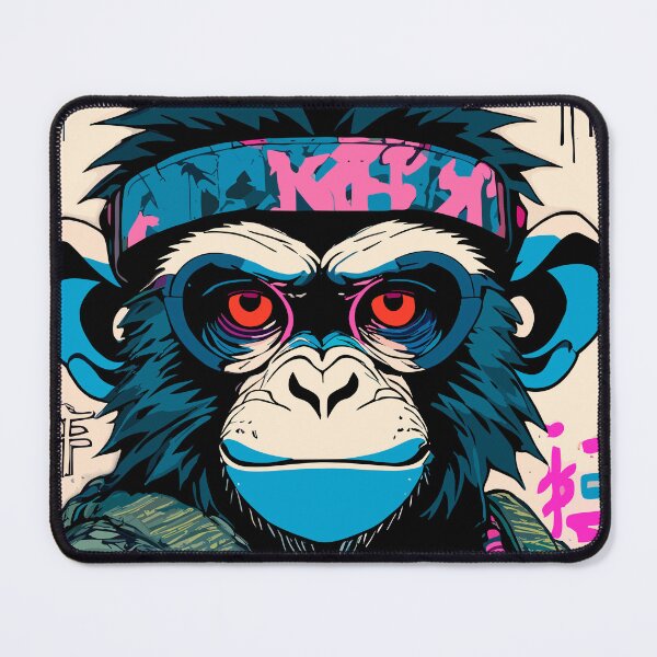 Item preview, Cyberpunk Monkey II designed and sold by blackink-design.