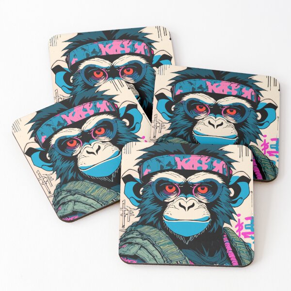 Item preview, Cyberpunk Monkey II designed and sold by blackink-design.