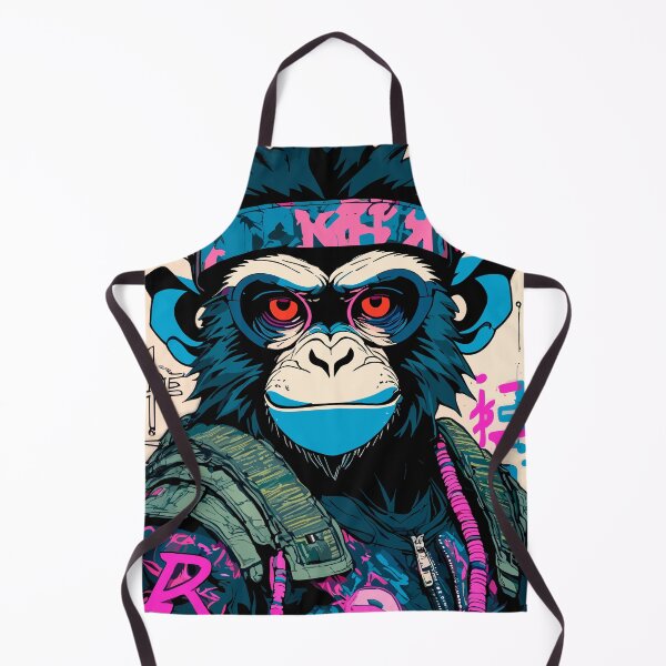 Item preview, Cyberpunk Monkey II designed and sold by blackink-design.
