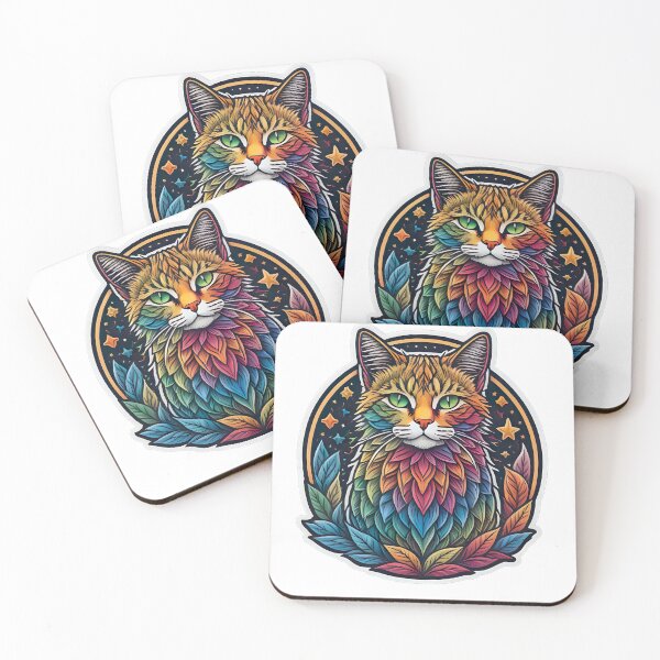 Item preview, Rainbow Cat Sticker designed and sold by CarlosBet3101.