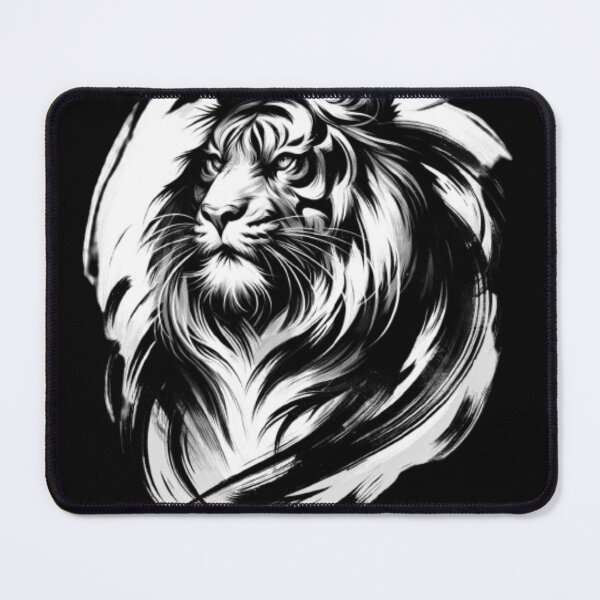 Item preview, Wild Essence: The Tiger in Brushstrokes of Ink and Fire designed and sold by masquetea.