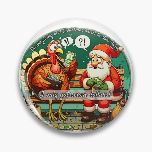Item preview, Holiday Budget Blues - Turkey and Santa's Dilemma designed and sold by gleefulme.