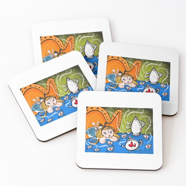 Item preview, Mad Tea Party Alice In Wonderland inspired by Mary Blair  designed and sold by Art In The Garage.