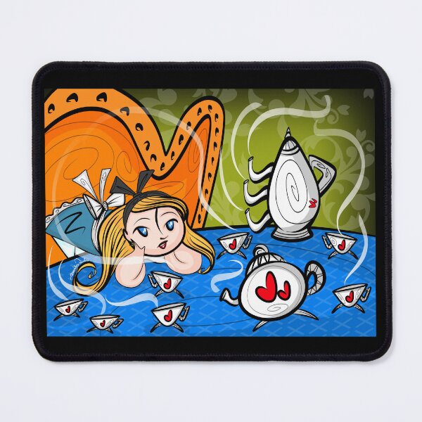 Item preview, Mad Tea Party Alice In Wonderland inspired by Mary Blair  designed and sold by Art In The Garage.