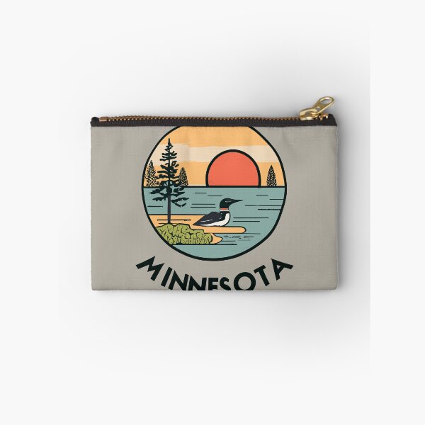 Item preview, Minnesota - Vintage Sunset - Colorful Illustration designed and sold by Amazing States of America.