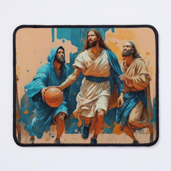 Item preview, Jesus Playing Basketball". Funny Penting Of Jesus Playing Basketball designed and sold by Obinne.