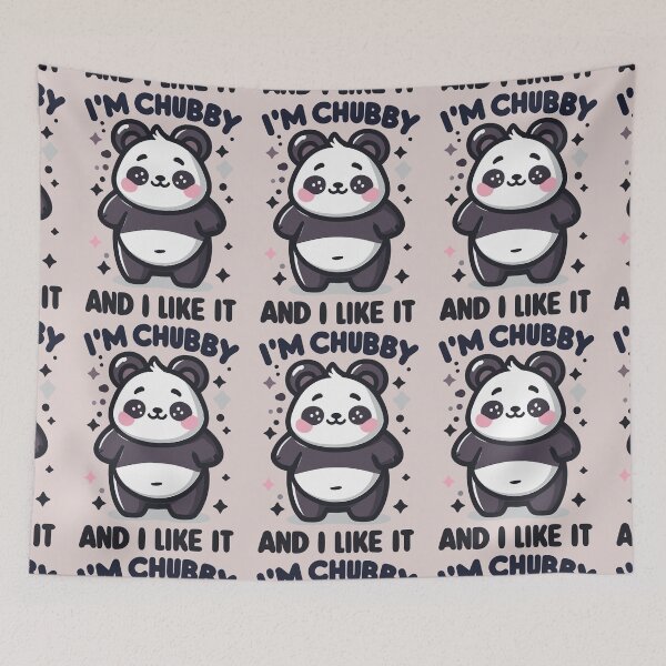 Item preview, I'm chubby and i like it - white designed and sold by Coowo22.