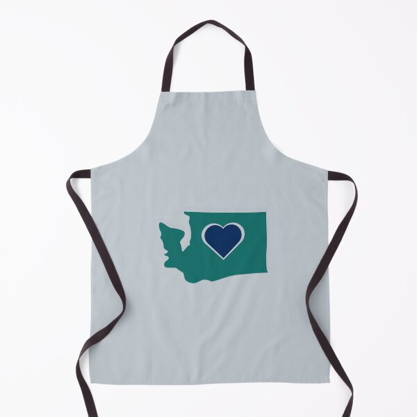 Item preview, Washington Heart Design, Blue Green And Silver. designed and sold by PNWEnergy.
