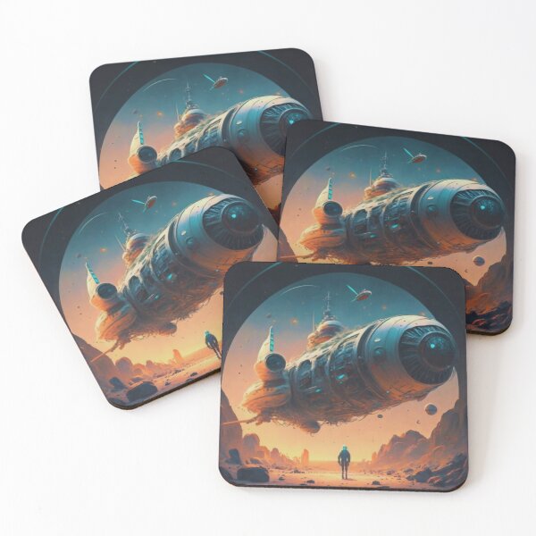 Item preview, Nave de entrega espacial extraterrestre designed and sold by ColorMarketNew.