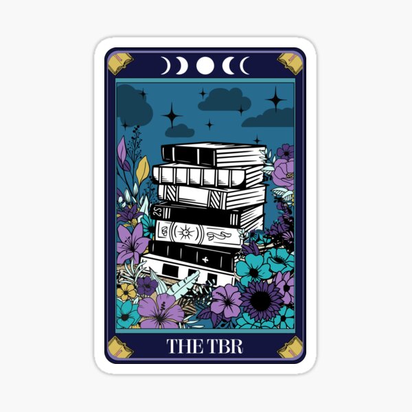 Aperçu de l'œuvre La carte de tarot livresque TBR créée et vendue par StickyBook.