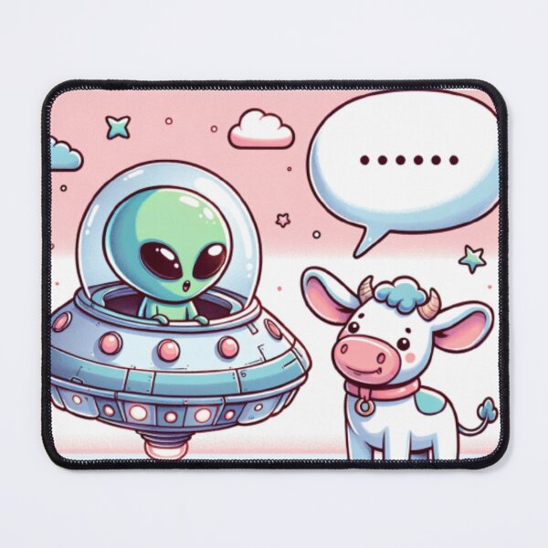 Item preview, Cosmic Encounters: The Extraterrestrial and the Country Cow designed and sold by masquetea.