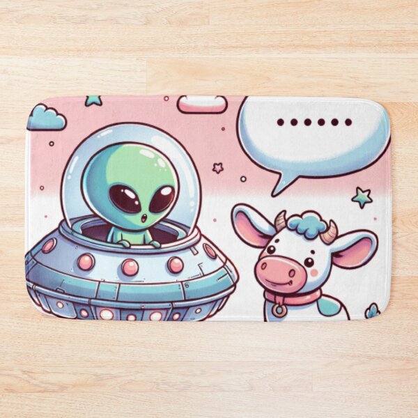 Item preview, Cosmic Encounters: The Extraterrestrial and the Country Cow designed and sold by masquetea.
