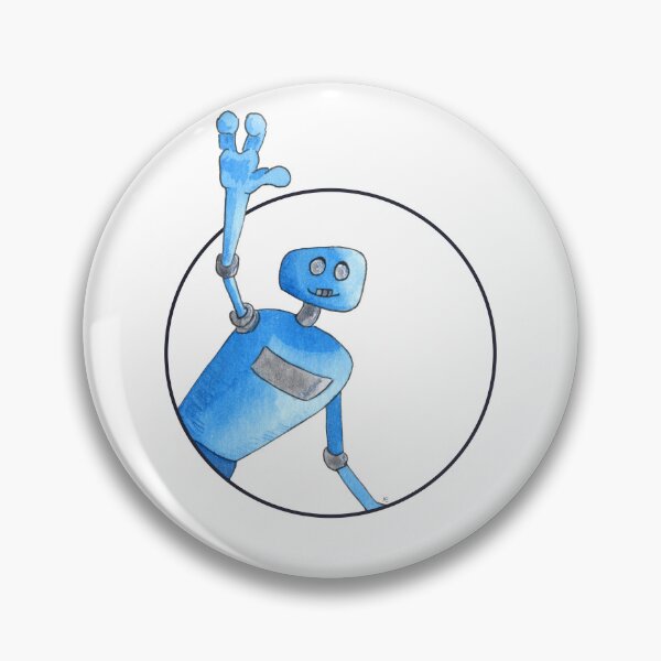 Item preview, Hiya blue robot designed and sold by Peculiaris.