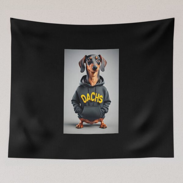 Item preview, Hoodie Dach 4/4 designed and sold by DachshundsOnRB.