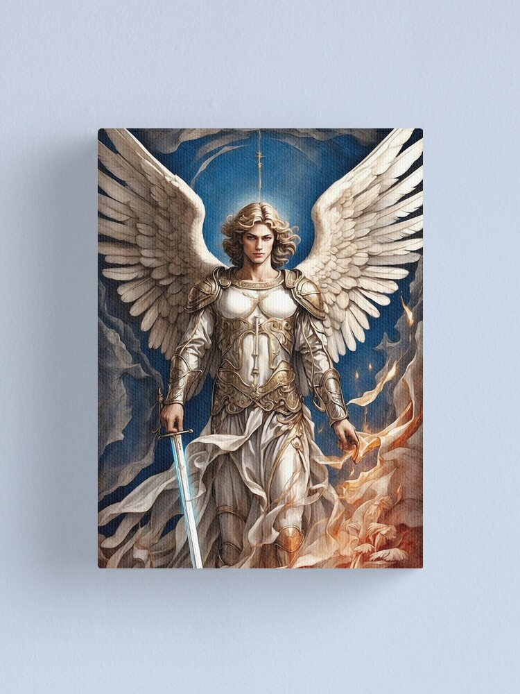 シークレット アティラ・サバール 油彩画 ヴィハロス・エイジャカ 40x40cm Artwork Archangel Gabriel - Angel