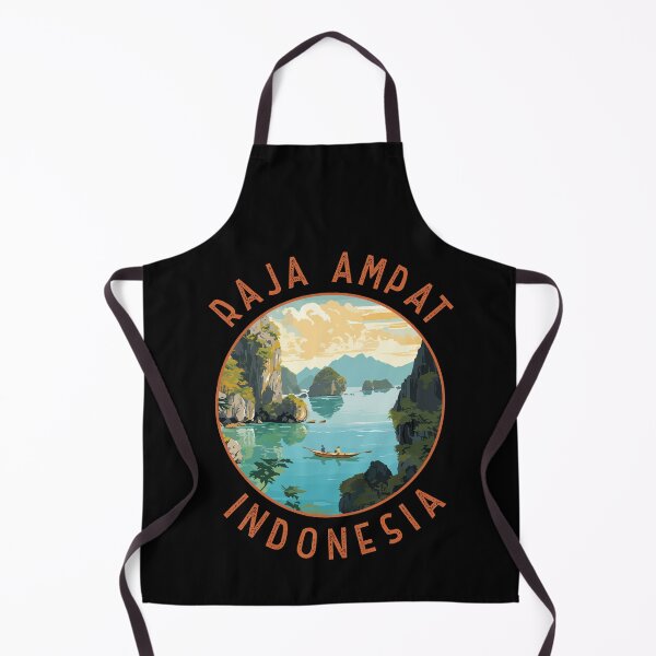 Item preview, Raja Ampat Indonesia Boat Retro Distressed Circle designed and sold by KrisSidDesigns.