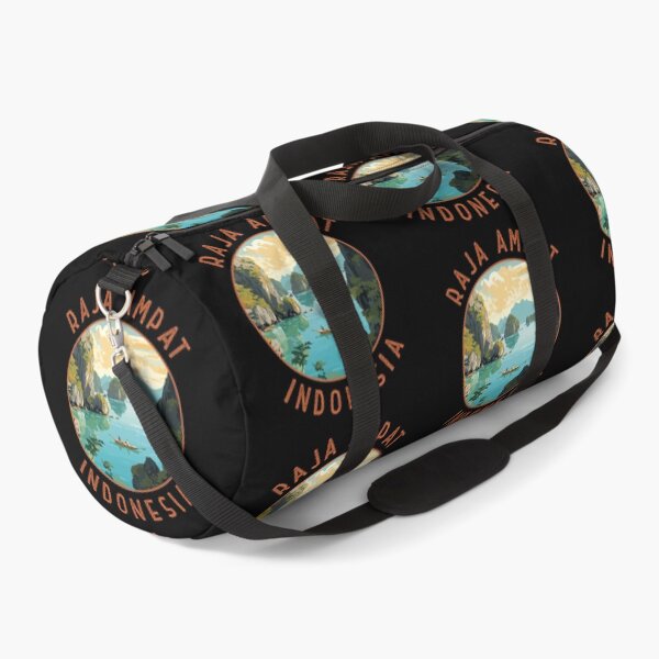 Item preview, Raja Ampat Indonesia Boat Retro Distressed Circle designed and sold by KrisSidDesigns.