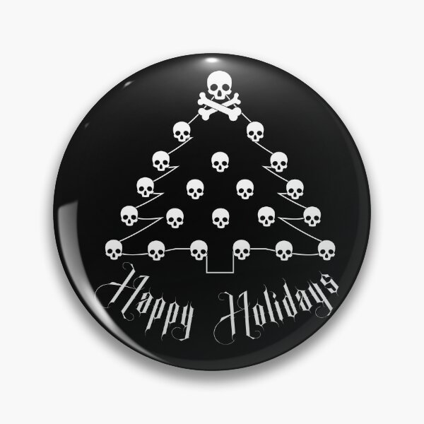 Item preview, Happy Holidays Skull - white designed and sold by josiekarts.