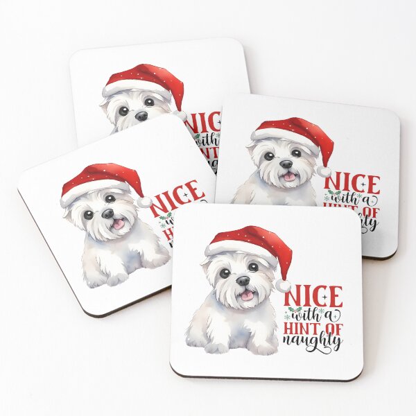 Item preview, Christmas Westie - nice with a hint of naughty designed and sold by WarmAndWestie.