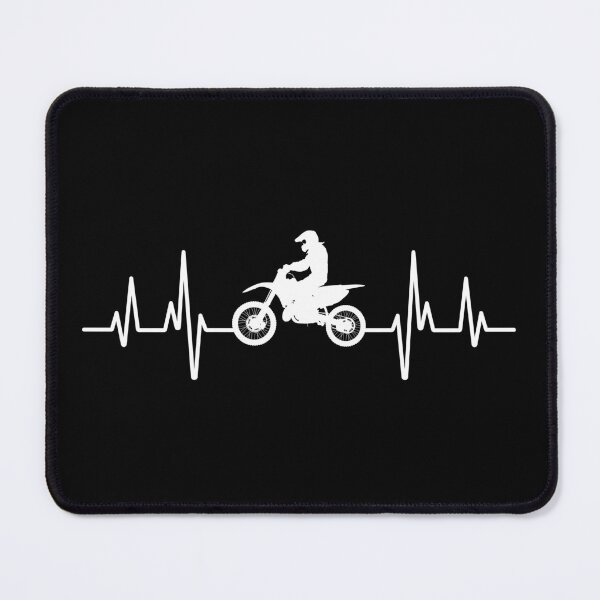 Item preview, Heartbeat and motorcycle design for bikers and motorbike enthusiasts designed and sold by BlueLightStore.