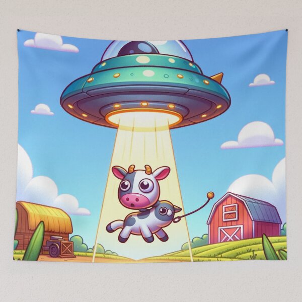 Item preview, Unexpected Farm Adventure: Friendly Farm Abduction designed and sold by masquetea.