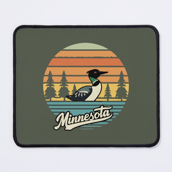 Item preview, Minnesota - Vintage Sunset - Colorful Illustration designed and sold by Amazing States of America.